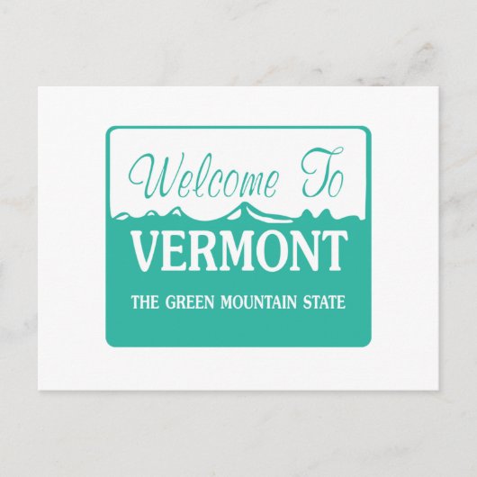 Welkom in Vermont - Verenigde Staten Briefkaart (Voorkant)