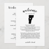 Welkom in Vermont | Wedbrief en reisroute (Voorkant / Achterkant)