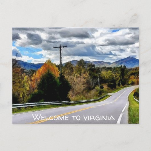 Welkom in Virginia Briefkaart (Voorkant)