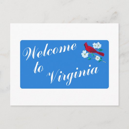 Welkom in Virginia - Verenigde Staten Briefkaart (Voorkant)