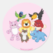 Welkom in Webkinz! Ronde Sticker (Voorkant)