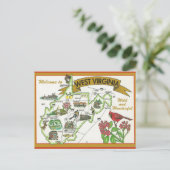 Welkom in West Virginia Briefkaart (Staand voorkant)