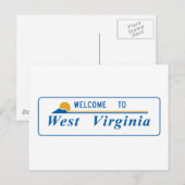 Welkom in West Virginia - Verenigde Staten Briefkaart (Voorkant / Achterkant)