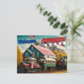 Welkom in Wisconsin, Briefkaart voor Postkruising (Staand voorkant)