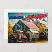 Welkom in Wisconsin, Briefkaart voor Postkruising (Voorkant / Achterkant)