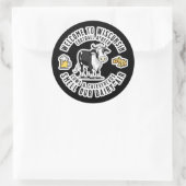 Welkom in Wisconsin, Ruik onze Zuivellucht Ronde Sticker (Tas)