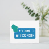 Welkom in Wisconsin - Verenigde Staten Briefkaart (Staand voorkant)