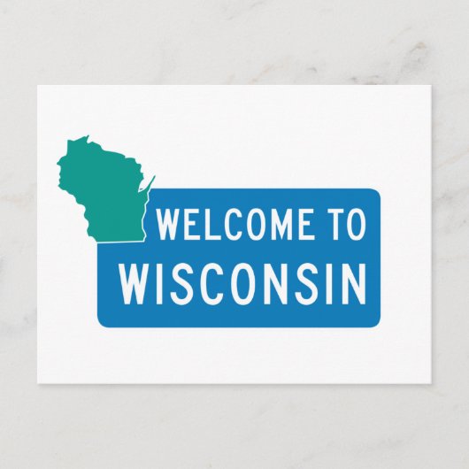 Welkom in Wisconsin - Verenigde Staten Briefkaart (Voorkant)