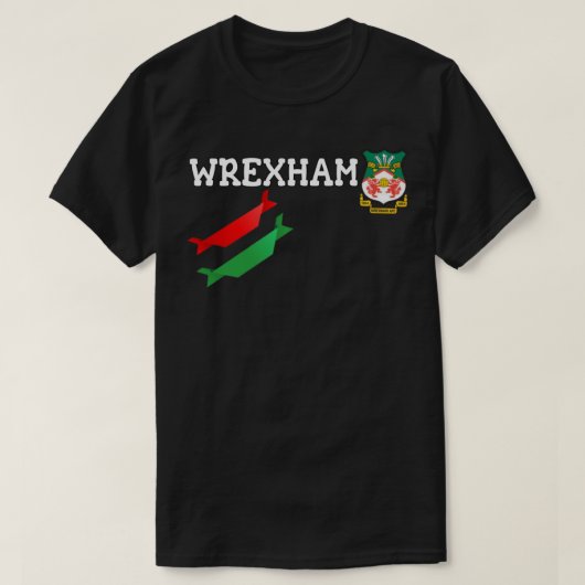 Welkom in Wrexham! Klassieke T T-shirt (Design voorkant)