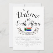 Welkom in Zuid-Afrika | Bestemmingsweddenschap Kaart (Voorkant)