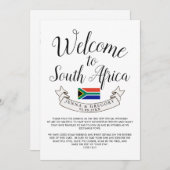 Welkom in Zuid-Afrika | Bestemmingsweddenschap Kaart (Voorkant / Achterkant)