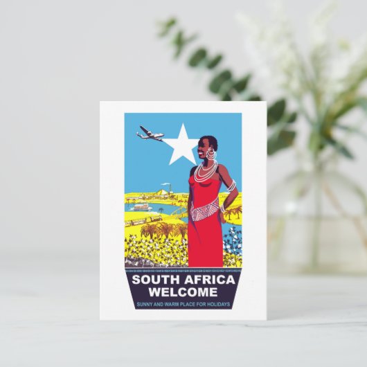 Welkom in Zuid-Afrika Briefkaart (Staand voorkant)