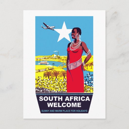 Welkom in Zuid-Afrika Briefkaart (Voorkant)
