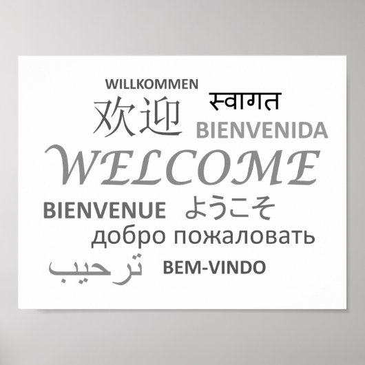 Welkom in zwart-wittaal poster (Voorkant)
