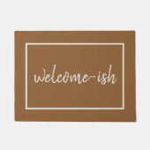 "Welkom-ish" Funny Introvert Antisocial door Mat (Voorkant)