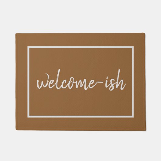 "Welkom-ish" Funny Introvert Antisocial door Mat (Voorkant)