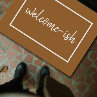 "Welkom-ish" Funny Introvert Antisocial door Mat
