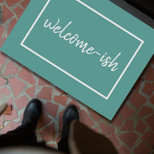 "Welkom-ish" Funny Introvert Antisocial door Mat