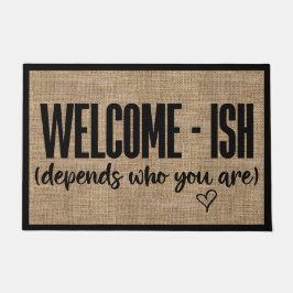 Welkom-ish Grappige Sarcastische Deurmat