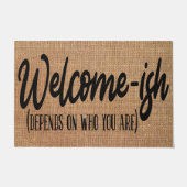 Welkom Ish Housewarming Gift Welkom Weddenschap Gi Deurmat (Voorkant)