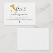 Welkom Italia Huwelijksdetails kaart (Voorkant / Achterkant)