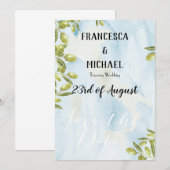 Welkom Italiaans Tuscans Thema Save The Date (Voorkant / Achterkant)