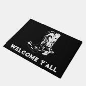 Welkom jullie cowboylaarzen deurmat (Schuin)