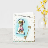  Welkom Kaart (Gele Bloem)