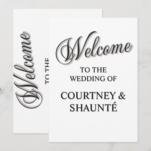 Welkom Kaart (Voorkant / Achterkant)