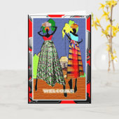 welkom kaart (Gele Bloem)