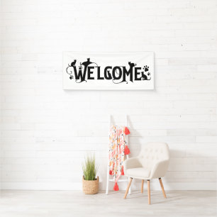 Welkom kat banner