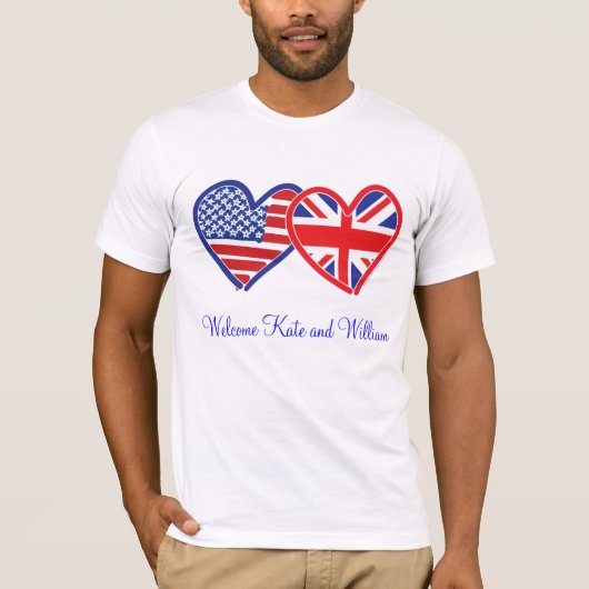 Welkom Kate & William/ Royal Wedding T-shirt (Voorkant)