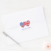 Welkom Kate & William/ Royal Wedding Vierkante Sticker (Envelop)
