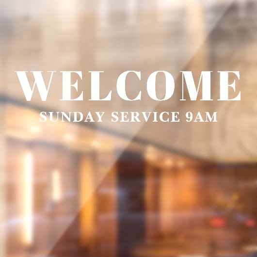 Welkom kerk deur sticker (Vel 2)