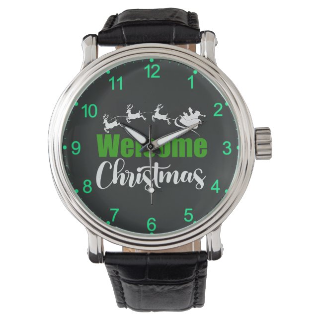 Welkom Kerst-85101 Horloge (Voorkant)