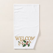 Welkom kerst gast bad handdoek (Handdoek)