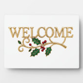 Welkom kerst gast fotoplaat (voorkant)