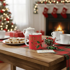 Welkom kerst gast  koffiemok