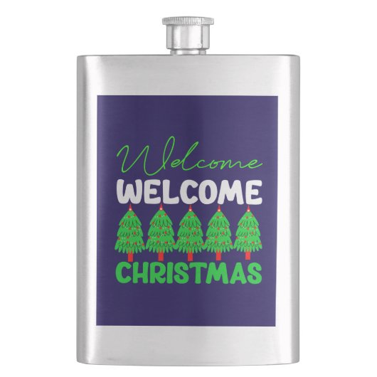Welkom Kerstboom Vakantiedesign-85600 Flacon (Voorkant)