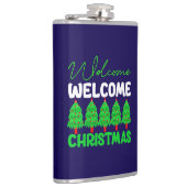Welkom Kerstboom Vakantiedesign-85600 Heupfles (Rechts)