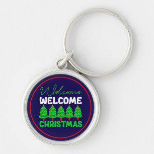 Welkom Kerstboom Vakantiedesign-85600 Sleutelhanger