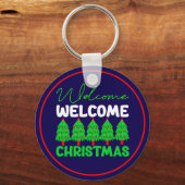 Welkom Kerstboom Vakantiedesign-85600 Sleutelhanger (Voorkant)