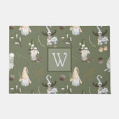 Welkom kerstgnomen Woodland Deurmat (Voorkant)