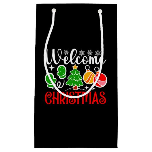 Welkom Kerstmis-23758 Klein Cadeauzakje (Voorkant)