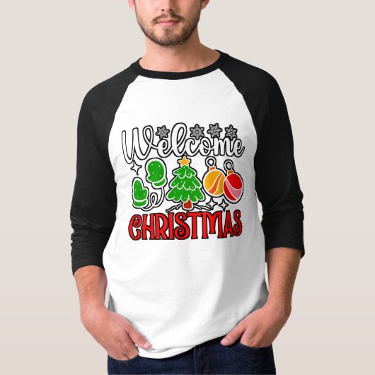Welkom Kerstmis-23758 T-shirt (Voorkant)