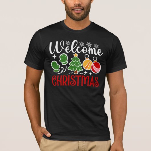Welkom Kerstmis-23758 T-shirt (Voorkant)
