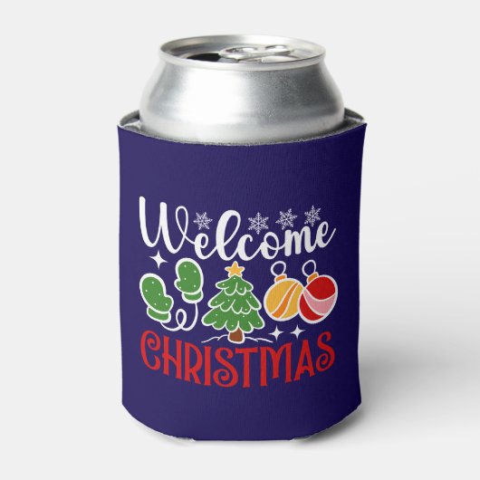 Welkom Kerstmis-63758 Blikjeskoeler (Blikje Voorkant)
