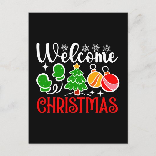 Welkom Kerstmis-63758 Briefkaart (Voorkant)