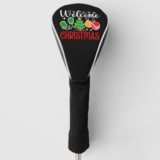 Welkom Kerstmis-63758 Golfheadcover (Voorkant)