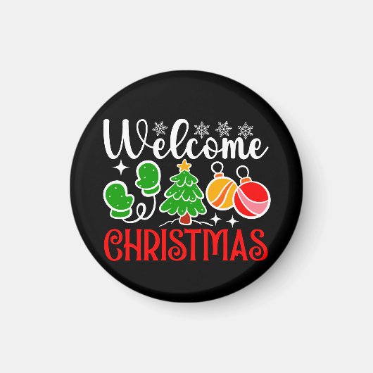 Welkom Kerstmis-63758 Magneet (Voorkant)